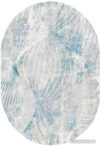 Прикроватный коврик Safyun Liparis LP309-CREAM-BLUE-OVAL (0.8x1.5) цена