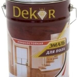 Эмаль Dekor для пола (желтый/коричневый