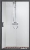 Душевая дверь Aquatek AQ ARI RA 10020BL 100x200 (черный/прозрачное стекло) цена