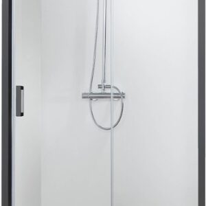 Душевая дверь Aquatek AQ ARI RA 10020BL 100x200 (черный/прозрачное стекло) цена