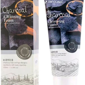 3W Clinic Пенка для умывания 3W Clinic Натуральная Charcoal Cleansing Foam 100 мл цена