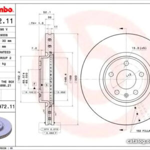 Brembo 09B97211 цена