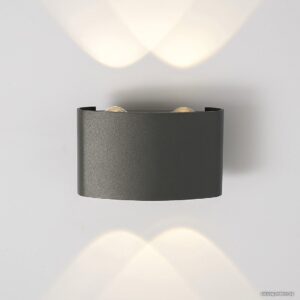 Фасадный светильник Elektrostandard 1555 Techno LED Twinky Double (серый) цена