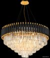 Подвесная люстра Natali Kovaltseva Diamonds 76017/12C (золотой-черный) цена