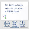 Магнитно-маркерная доска BRAUBERG стеклянная 40x60 см (белый) цена