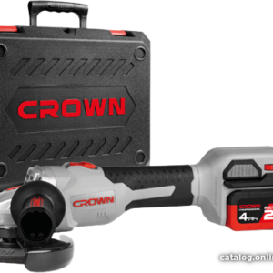Угловая шлифмашина Crown CT23008-125HX-4 BMC (с 2-мя АКБ) цена