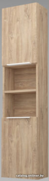 Дабер Шкаф-пенал 017 СТ17.0.0.6Б (дуб канзас коричневый/белый) цена