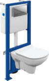 Унитаз подвесной с инсталляцией City Co DPL EO Slim / 64121 21век