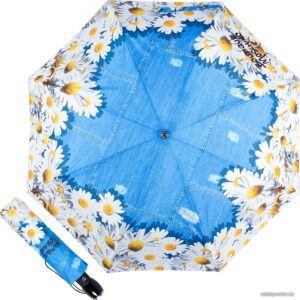 Складной зонт Moschino 7026-OCA Denim Daisies Multi цена