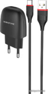 Сетевое зарядное Borofone BA49A USB Type-C (черный) цена