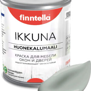 Краска Finntella Ikkuna Poly F-34-1-3-FL053 2.7 л (серо-зеленый) цена