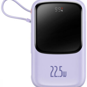 Внешний аккумулятор Baseus Qpow Pro Digital Display Fast Charge 10000mAh (сиреневый) цена