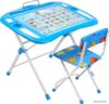 Складной стол Nika NKP1/1 Азбука (голубой) цена