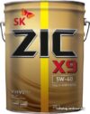 Моторное масло ZIC X9 5W-40 20л цена