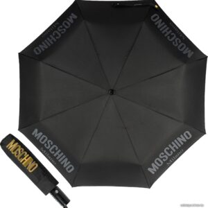 Складной зонт Moschino 8021-OCA New Metal Logo Black цена