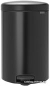Мусорное ведро Brabantia Pedal Bin NewIcon 20 л (черный матовый) цена
