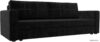Диван Лига диванов Лига-006 117328 (велюр черный) цена