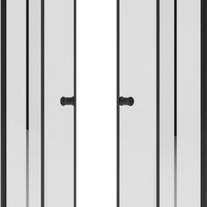 Душевой уголок Метакам Universal Black 80x80 KKS_013566 (прозрачное стекло) цена