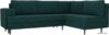 Угловой диван Лига диванов Сильвана 100840 (бирюзовый) цена