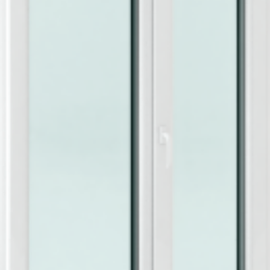 Окно ПВХ Roto Двухстворчатое поворотно-откидное правое 3 стекла 21век