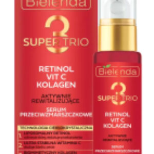 Сыворотка для лица Super Trio Retinol+Vit C+Kolagen Против морщин 21век
