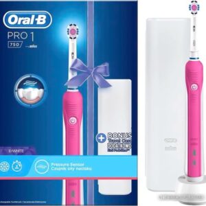 Купить Электрическая зубная щетка Oral-B Pro 1 750 3D White D16.513.1UX (розовый)