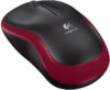 Купить Мышь Logitech M185 (черный/красный)