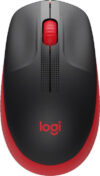 Купить Мышь Logitech M190 (черный/красный)