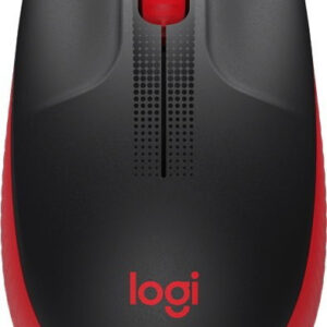 Купить Мышь Logitech M190 (черный/красный)