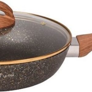 Купить Сковорода Kukmara Granit Ultra Black-Gold сгбг261а
