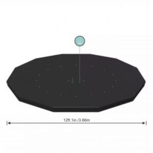 Купить Аксессуары для бассейнов Bestway Тент-чехол 370 см для бассейна 366 см 58037