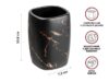 Купить Стакан для зубной щетки и пасты Perfecto Linea Elegance 35-721081 (черный)