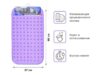 Купить Коврик для ванной Perfecto Linea прямоугольный с пузырьками 66х37 см (фиолетовый)