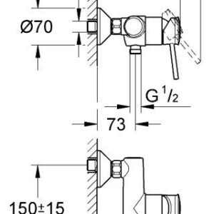 Купить Смеситель Grohe BauClassic 32867000