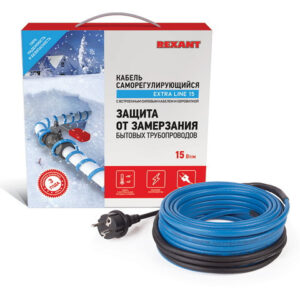 Купить Саморегулирующийся кабель Rexant 15MSR-PB 20 м 300 Вт