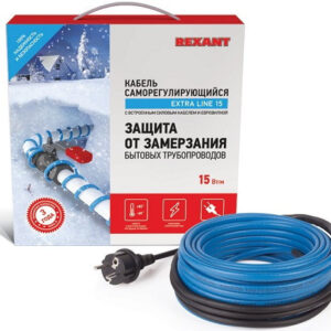 Купить Саморегулирующийся кабель Rexant 15MSR-PB 8 м 120 Вт