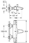 Купить Смеситель Grohe Grohtherm 800 34567000