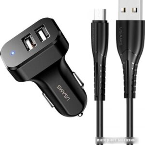 Купить Автомобильное зарядное Usams US-CC087 microUSB