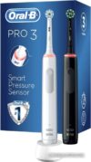 Купить Комплект зубных щеток Oral-B Pro 3 3500 Duo Cross Action + Sensi White D505.523.3H