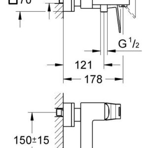 Купить Смеситель Grohe Eurocube 23140000