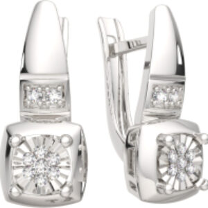 Серьги из серебра 03D0040 21век