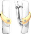 Серьги из серебра 03D0043.G14K 21век