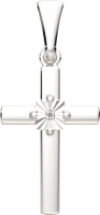 Крестик из серебра 04D0012 21век