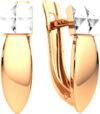 Серьги из розового золота 300326.14K.R 21век