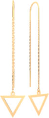 Серьги из розового золота 390076.14K.R 21век