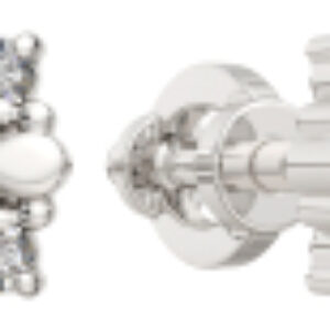 Серьги из белого золота 3D00308.14K.W 21век