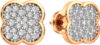 Серьги из розового золота 3D00425.14K.R.ZZ 21век