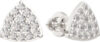 Серьги из белого золота 3D00439.14K.W 21век