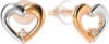 Серьги из розового золота 3D0071S-9K 21век
