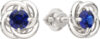 Серьги из белого золота 3P1015.14K.W 21век